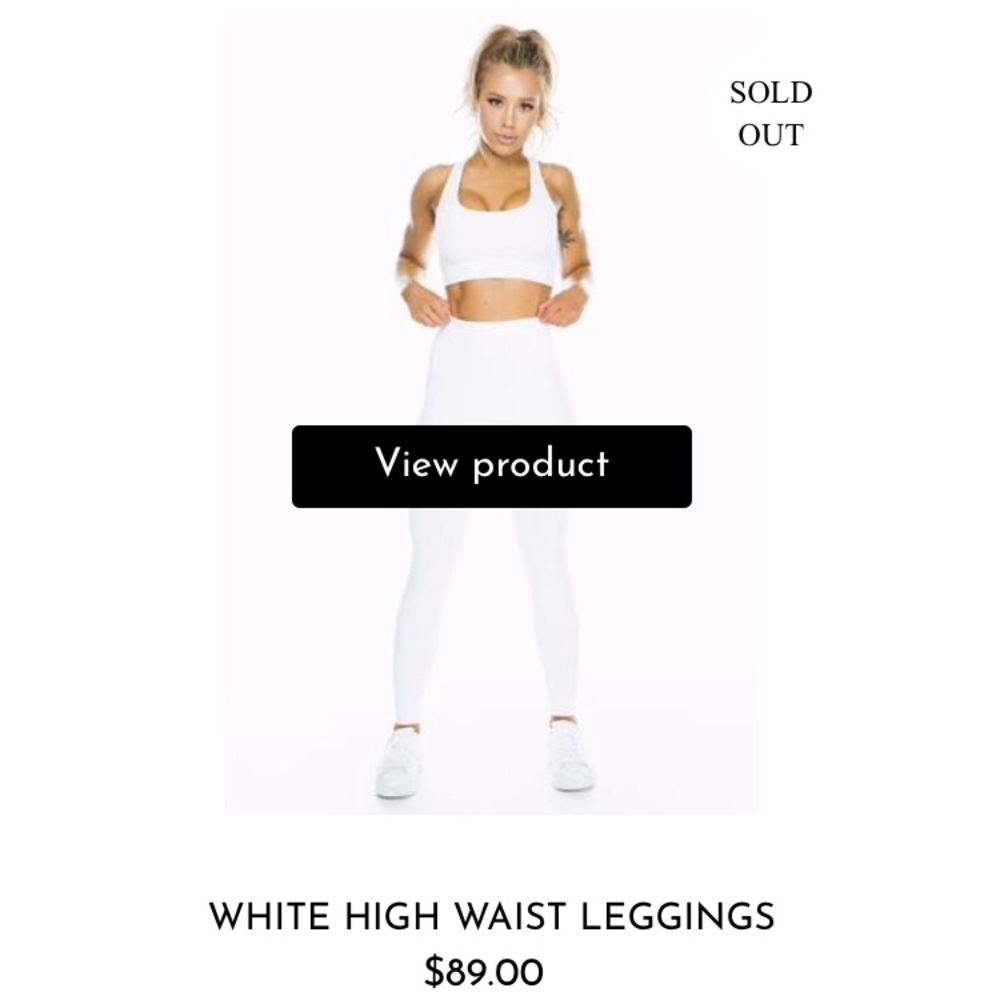 White Saski Leggings